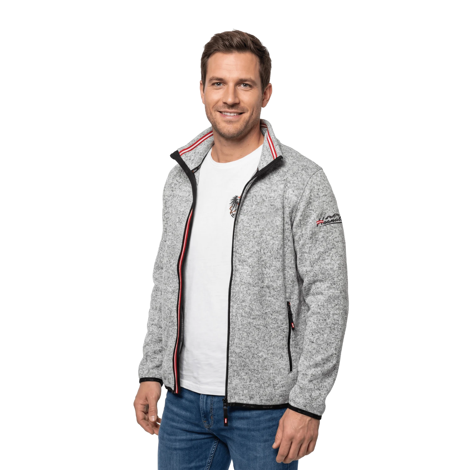 Hoamatkult Herren Kultjacke hellgrau