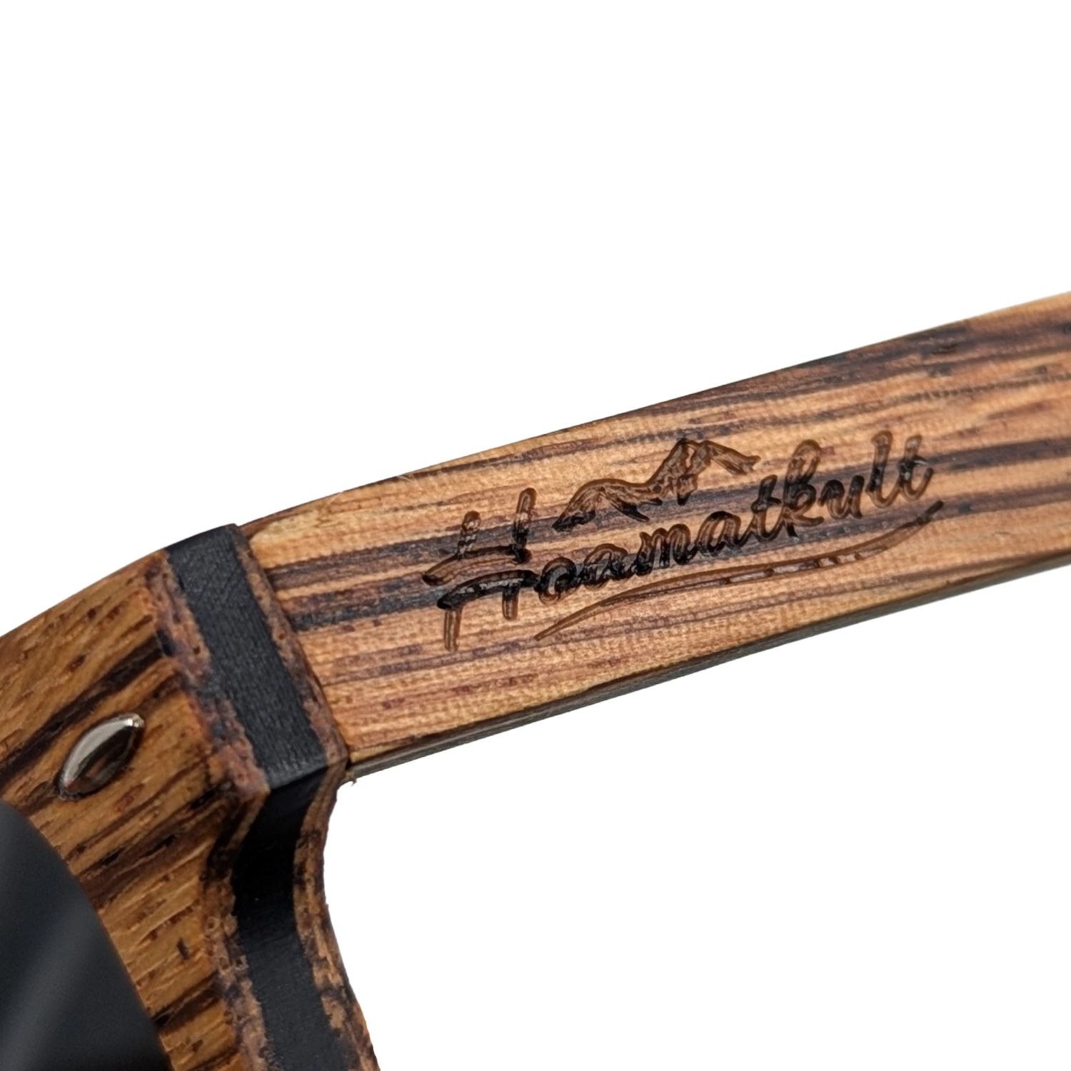 Hoamatkult Holz Sonnenbrille braun Zebrano