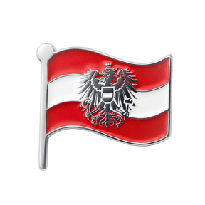 Hoamatkult Österreich Flagge Adler Anstecknadel Silber