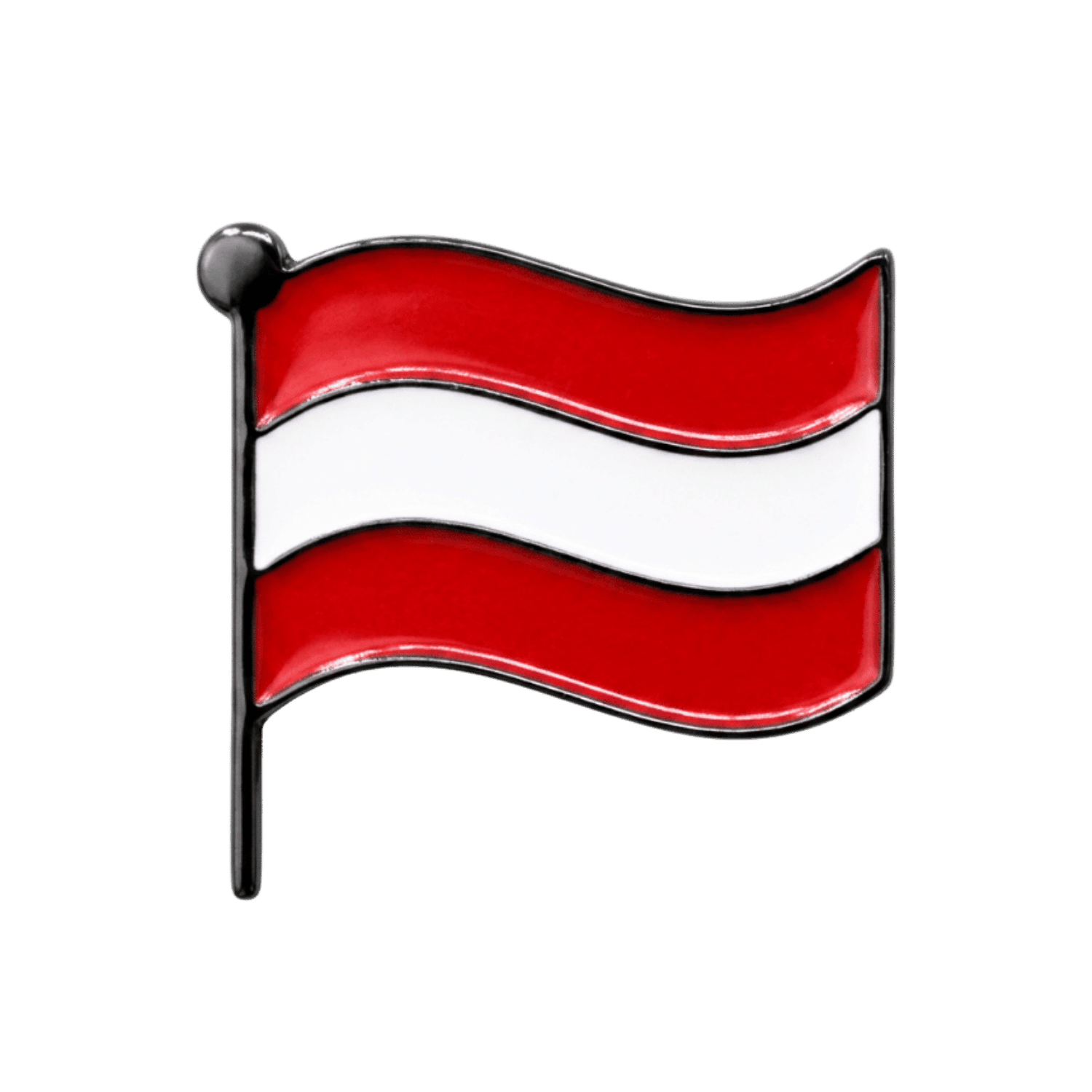 Hoamatkult Österreich Flagge Anstecknadel Rot Weiss Rot Schwarz