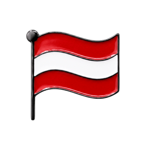 Hoamatkult Österreich Flagge Anstecknadel Rot Weiss Rot Schwarz