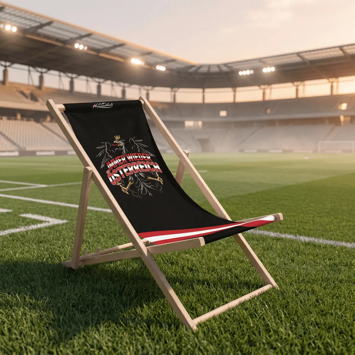 Hoamatkult Österreich Fußball Strandstuhl