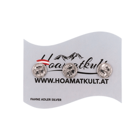 Hoamatkult Österreich Pin Set Silber Rueckseite