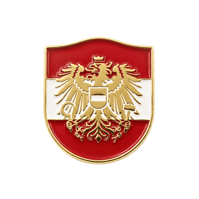 Hoamatkult Österreich Wappen Adler Anstecknadel Gold