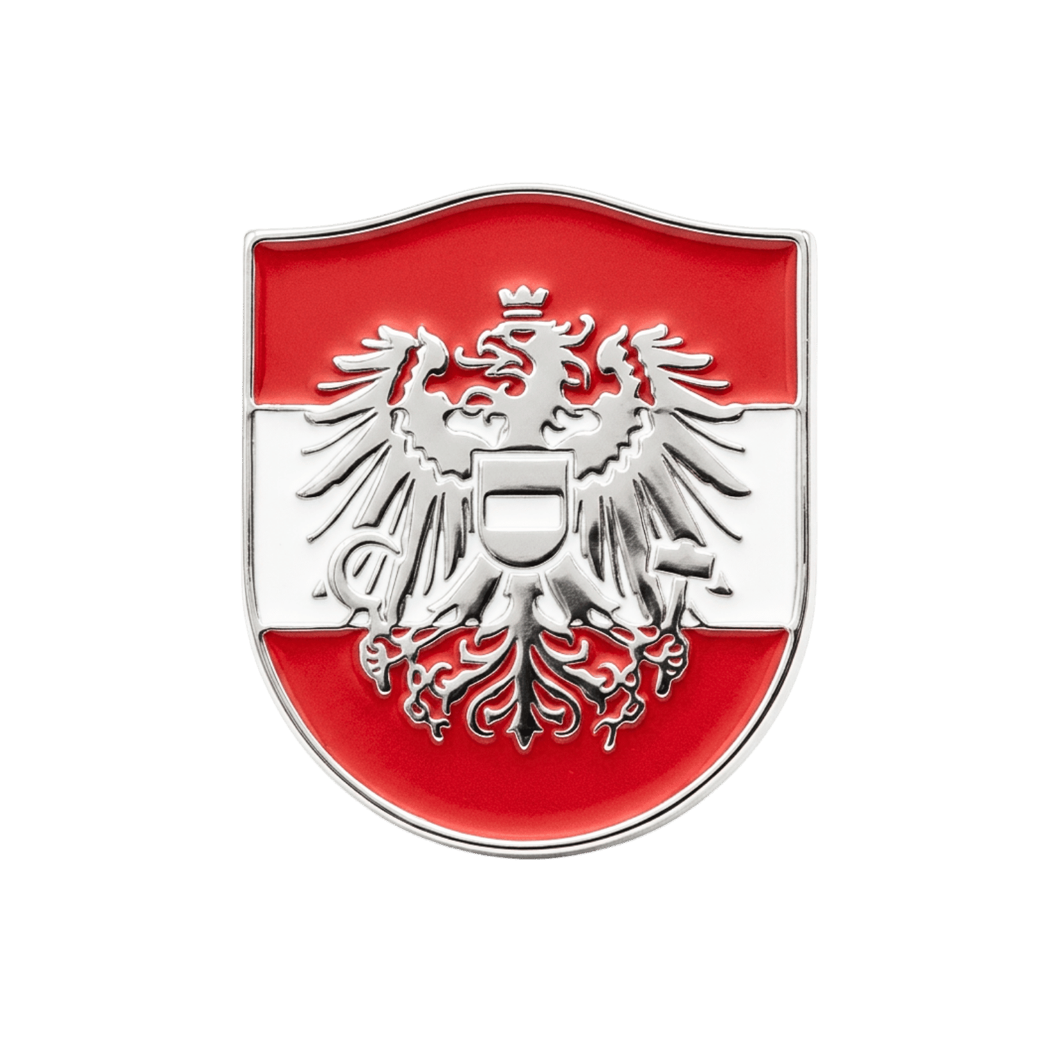Hoamatkult Österreich Wappen Adler Anstecknadel Silber