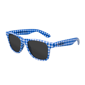 Hoamatkult Sonnenbrille blau kariert