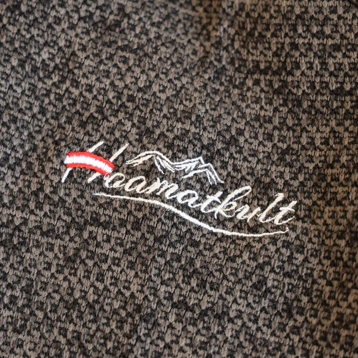 Österreich Kultjacke mit Kapuze - Strickoptik