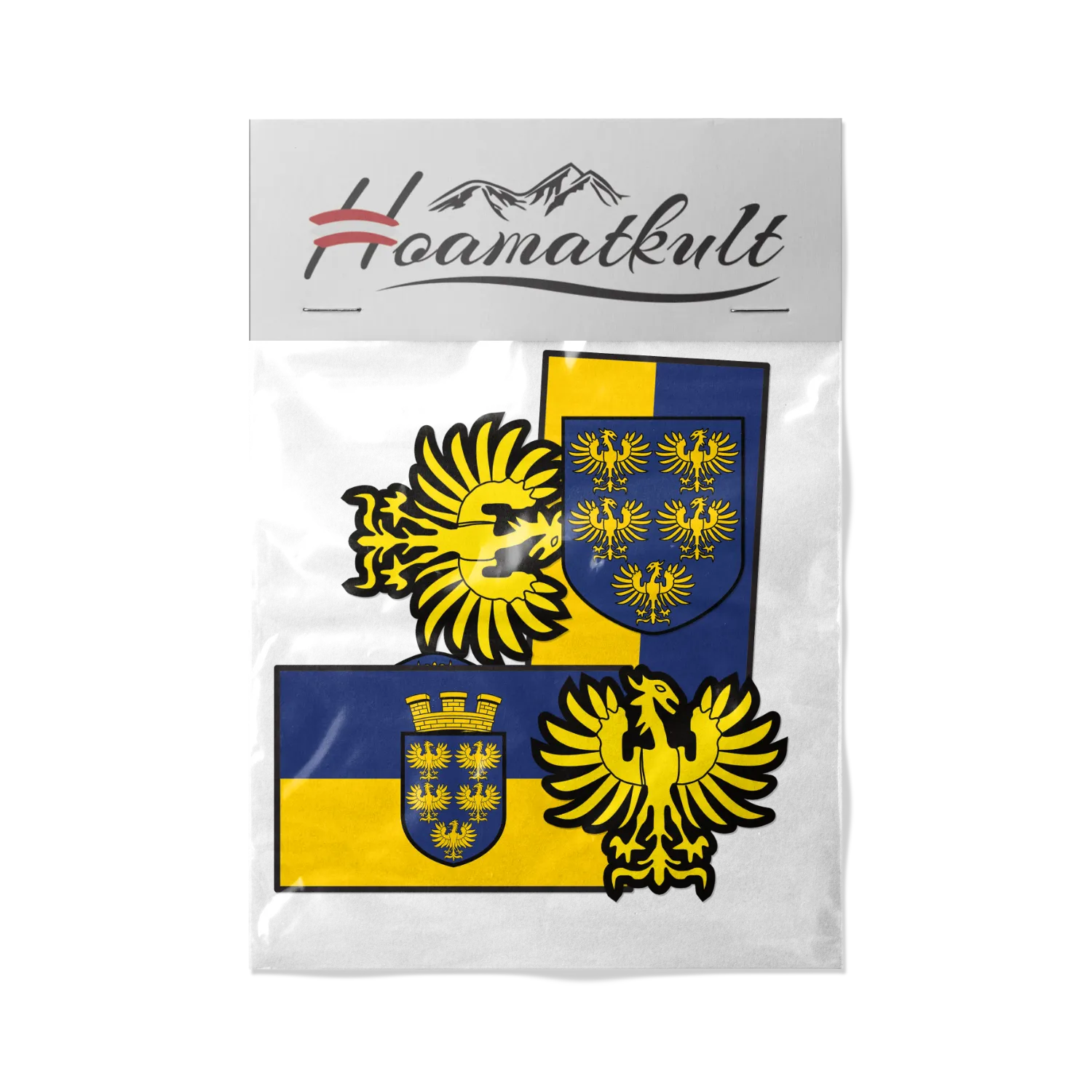 Hoamatkult Sticker Set Niederösterreich