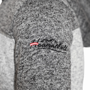 Hoamatkult Stickerei Strickfleece Jacke
