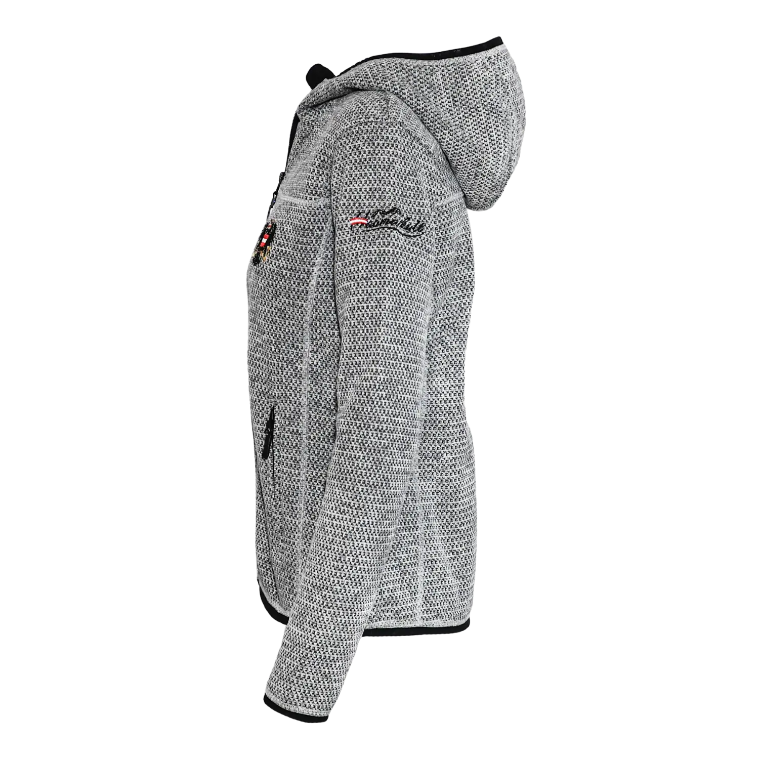 Österreich Kultjacke mit Kapuze - Strickoptik