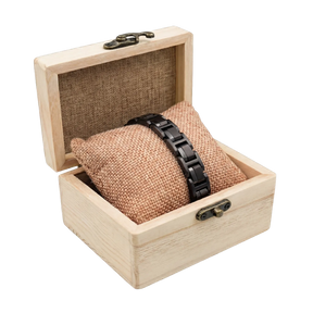 Holzarmband Edelstahl mit hochwertiger Holz Geschenkbox