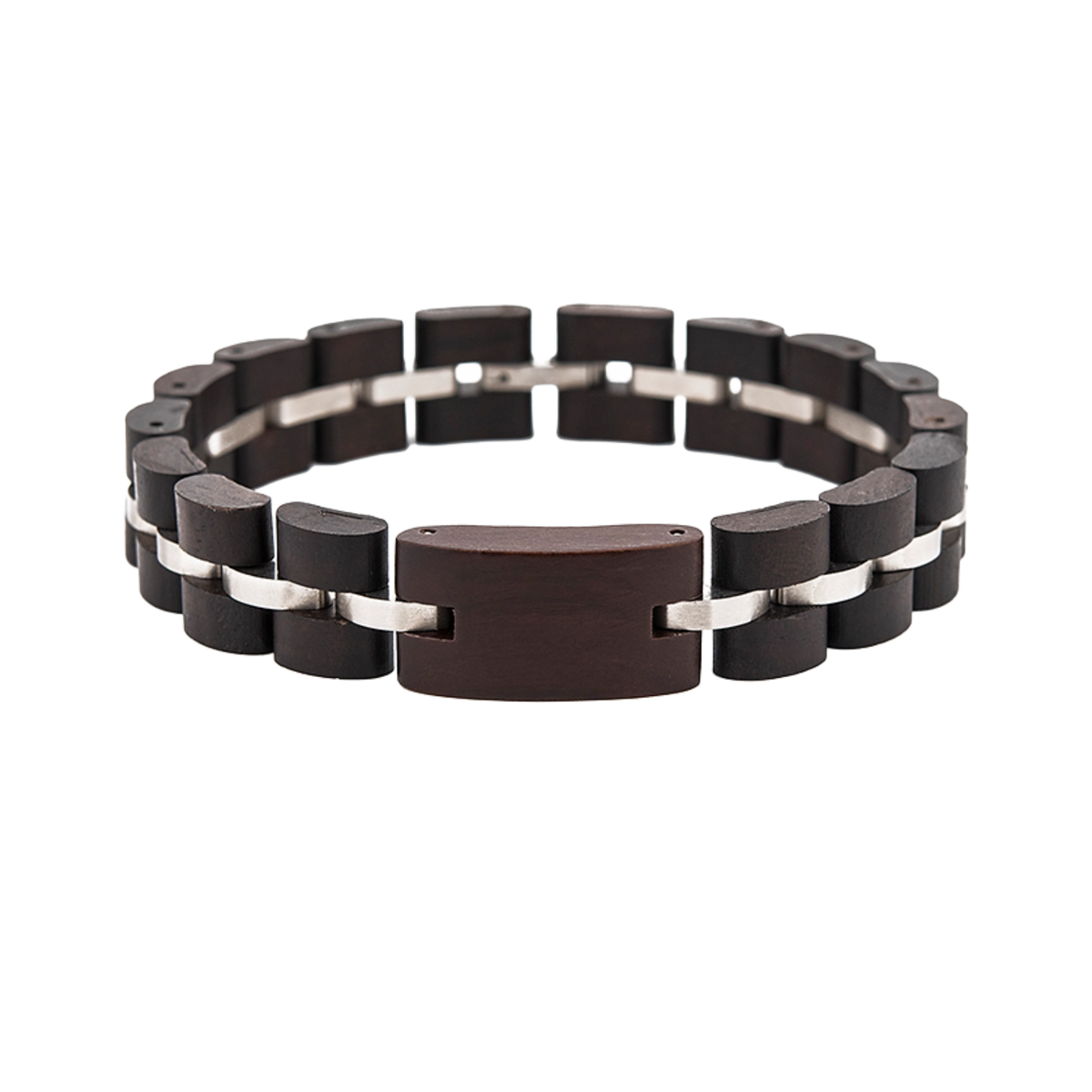 Holzarmband mit Metalleinsatz Hoamatkult #Auswahl_Damen