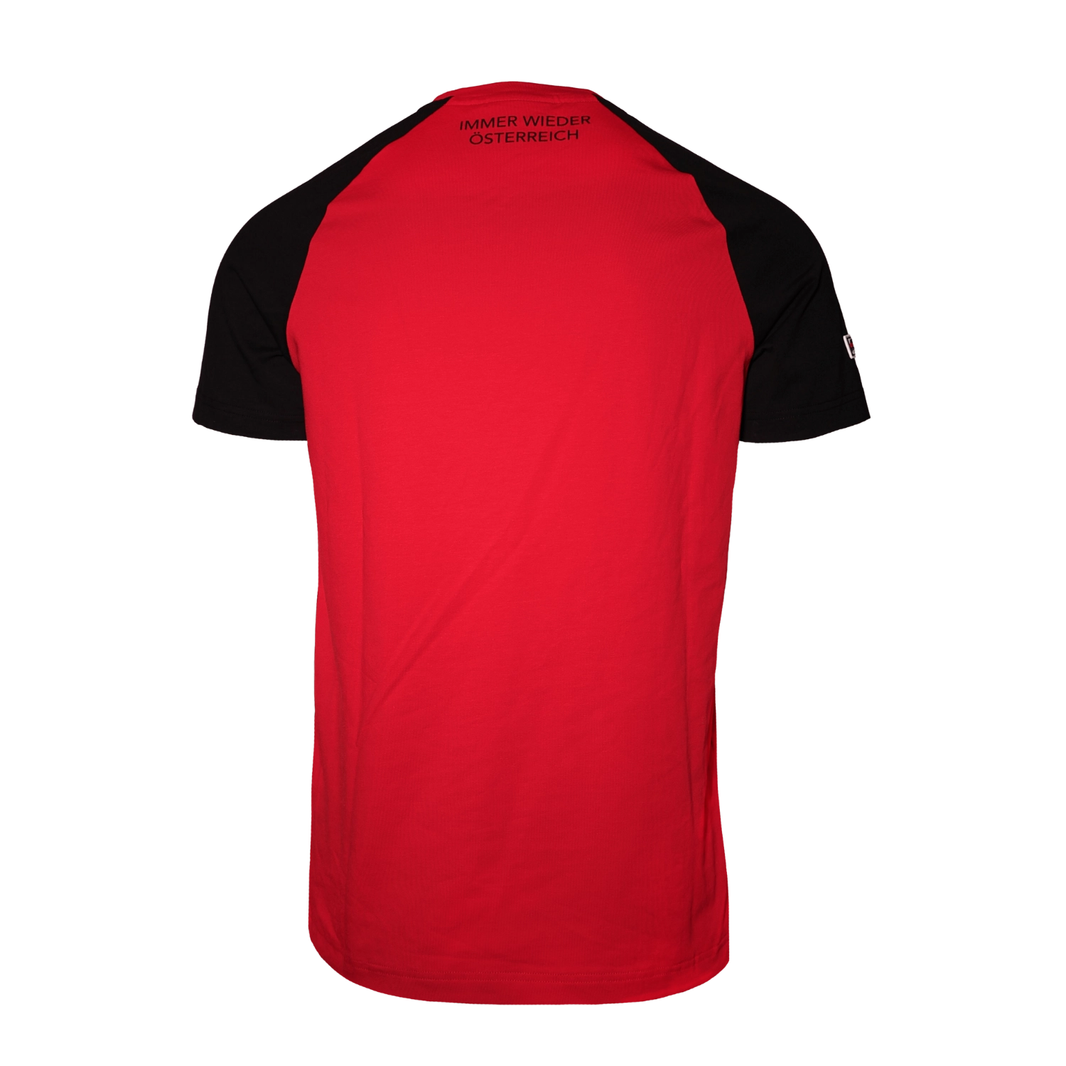 Österreich Adler Raglan T-Shirt Rot Schwarz Kontrast