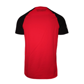 Österreich Adler Raglan T-Shirt Rot Schwarz Kontrast
