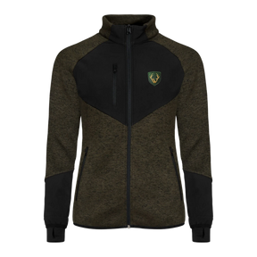 Hirsch Kultjacke Softshell-Fleece - Dunkelgrün