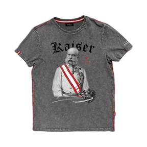 Kaiser Franz Josef T-Shirt für Herren dunkelgrau