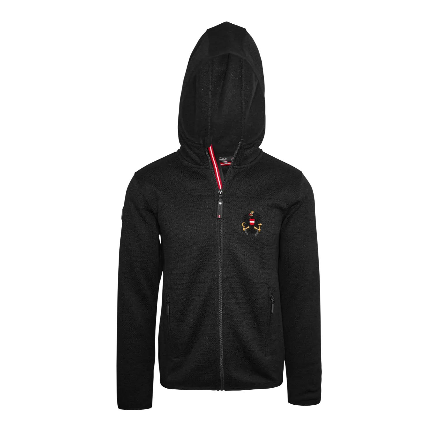 Österreich Kultjacke mit Kapuze - Strickoptik