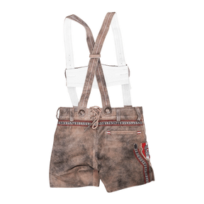 Kinder Lederhose Vintage Braun