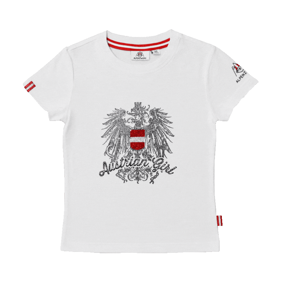 Austrian Girl Kinder T-Shirt - Weiss