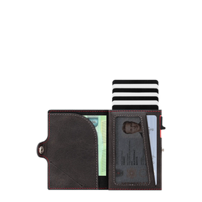 Adler Smart Wallet Bifold mit Karten-Pop-Up Funktion aus Echtleder