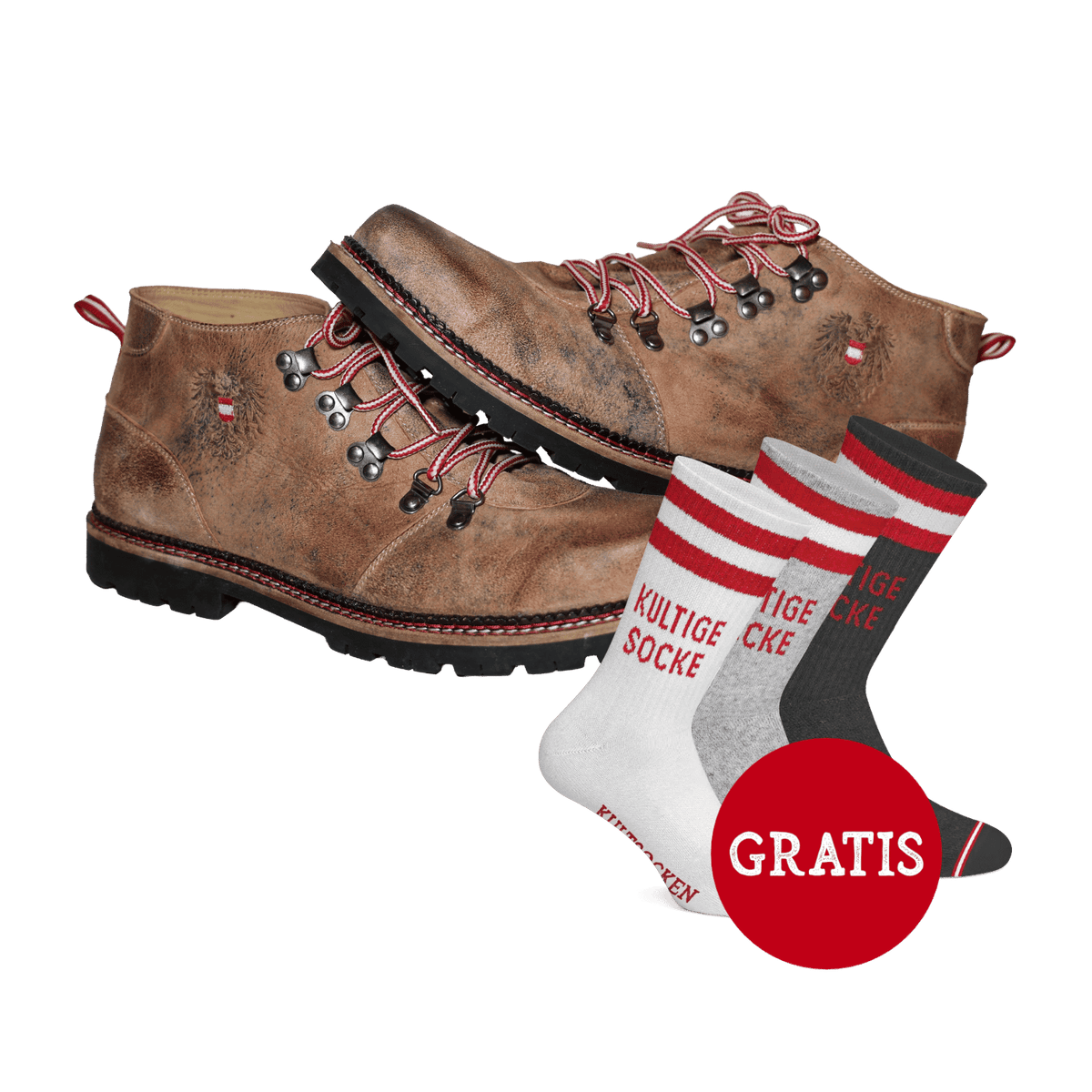 Kult Boots Trachten Schuhe mit gratis Socken