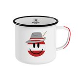 Kult Smiley Emaille Tasse Hoamatkult
