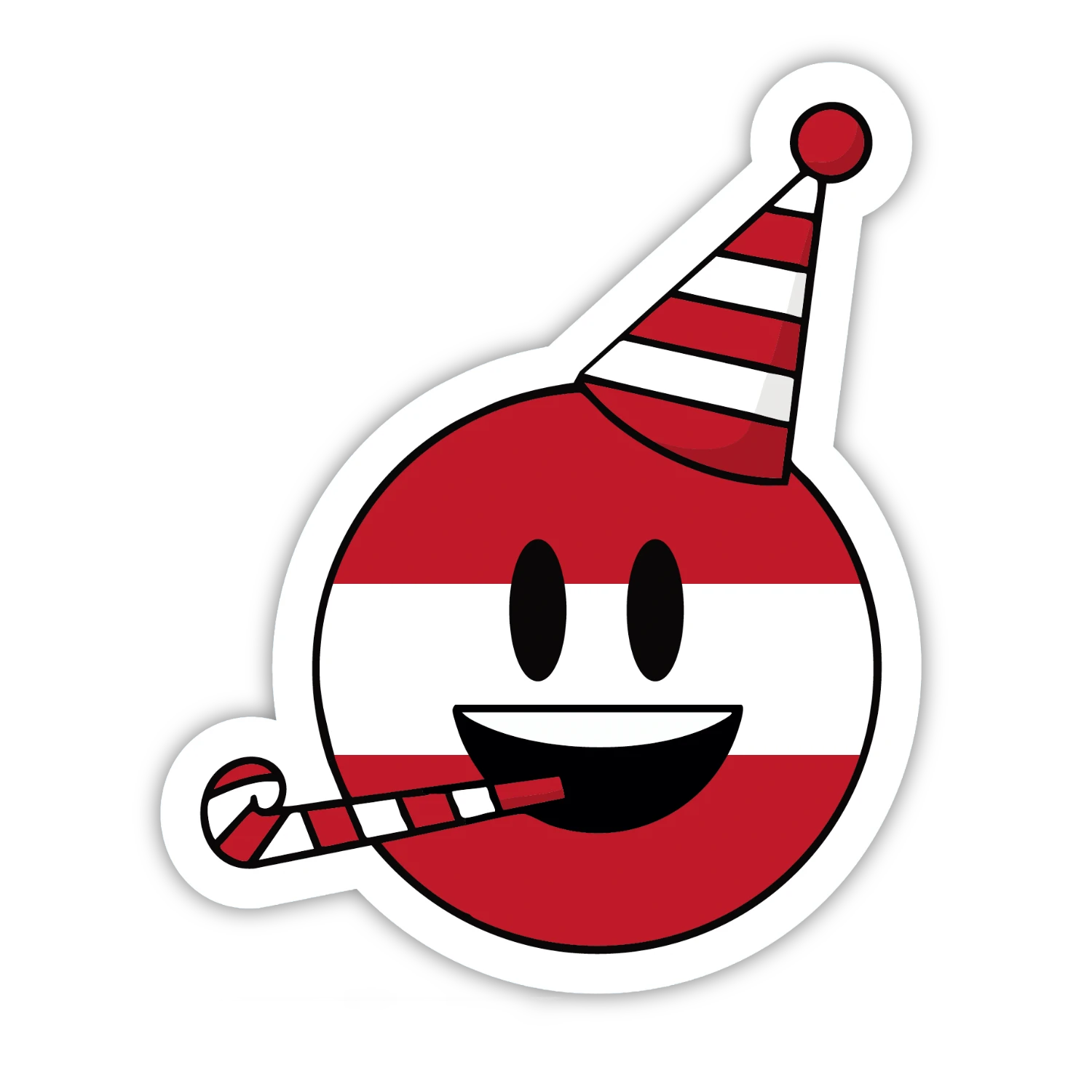 Kult Smiley Geburtstag Sticker