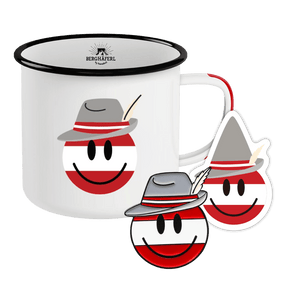 Kult Smiley Tasse Sticker Ansteckpin