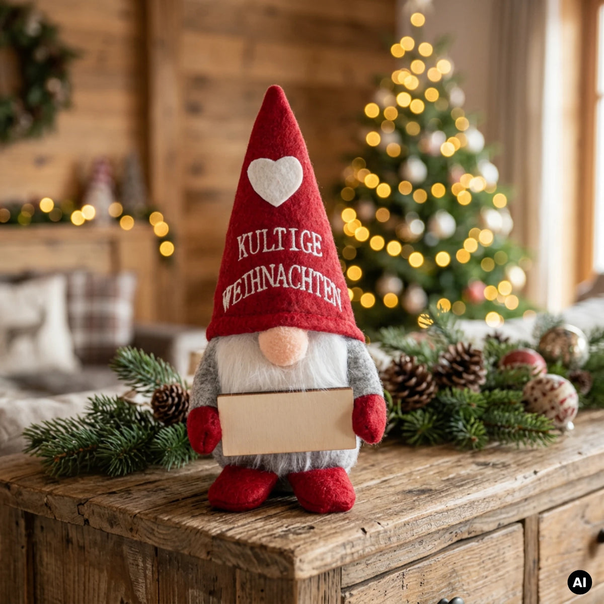 Kultiger Weihnachtswichtel zum Personalisieren