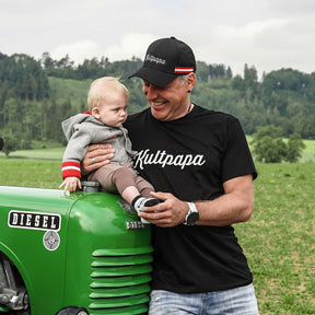 Kultpapa T-Shirt und Kapperl schwarz