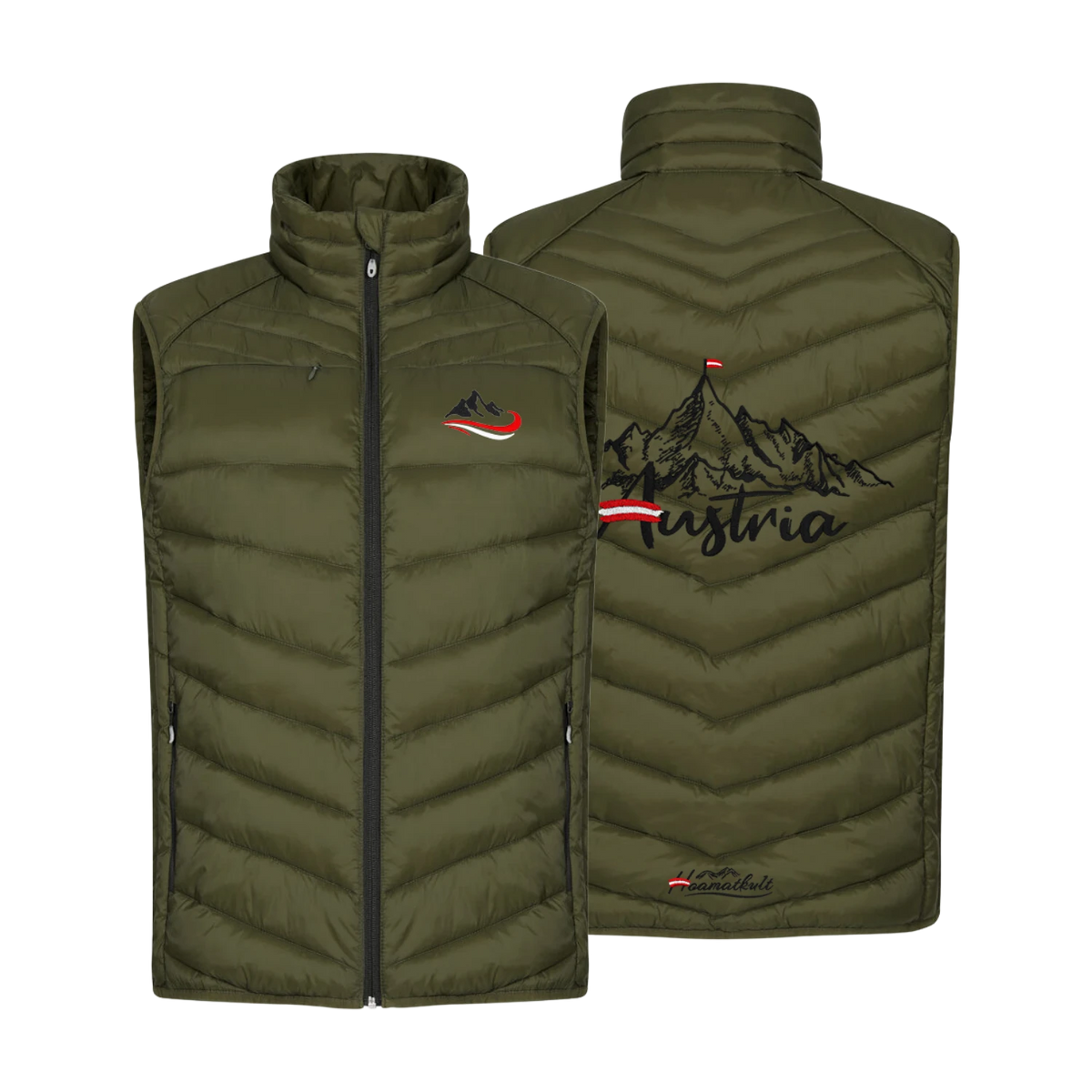 Leichte Herren Weste Übergang Berg Stick #Farbe_Dunkelgrün