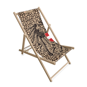 Leoparden Design Strandstuhl