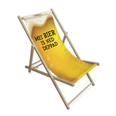 Liegestuhl Bier Motiv