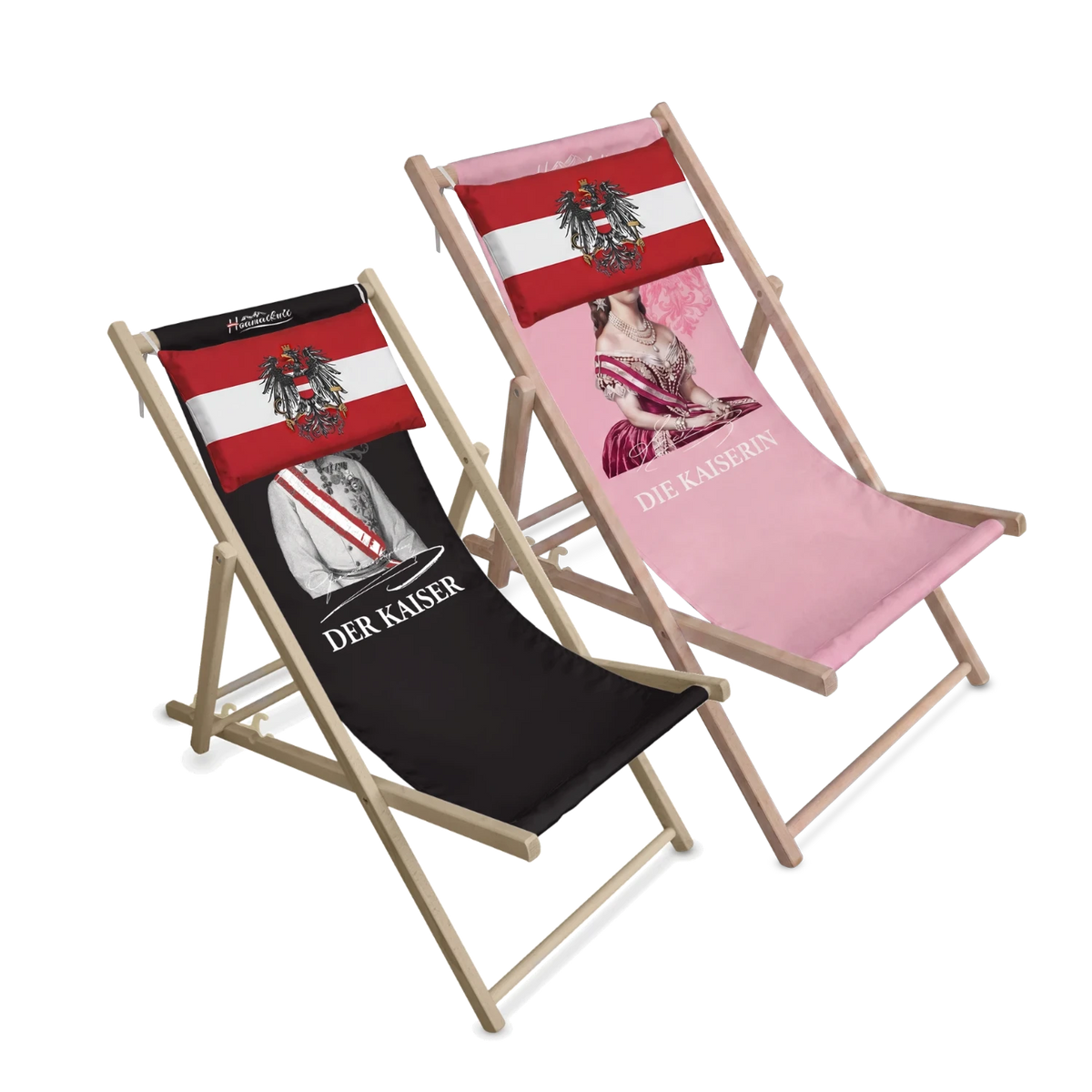 Liegestuhl Set mit Kissen Kaiser Kaiserin #Ausstattung_Mit Kissen