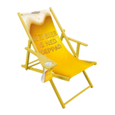 Mei Bier Is Ned Deppad Liegestuhl mit Getränkehalter Bier Geschenk