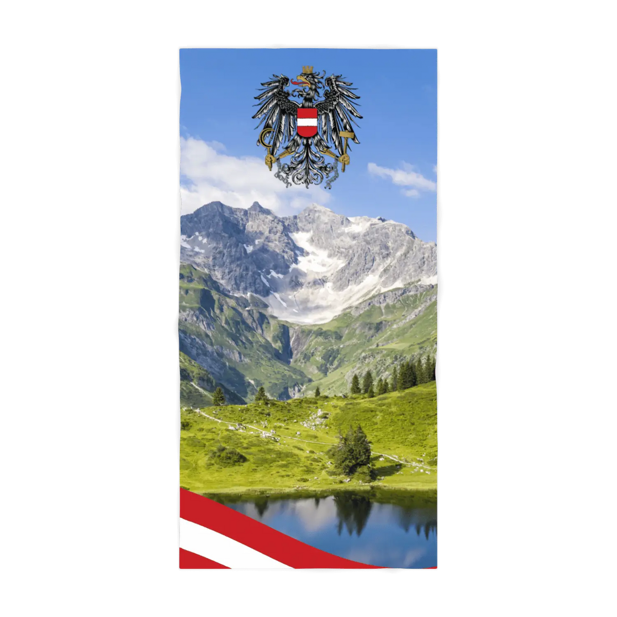 Mikrofaser Badetuch Österreich Alpensee