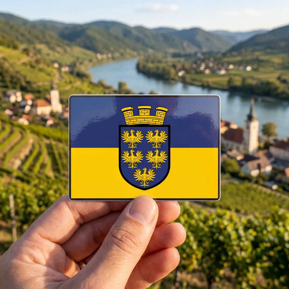 Niederösterreich Flagge Sticker