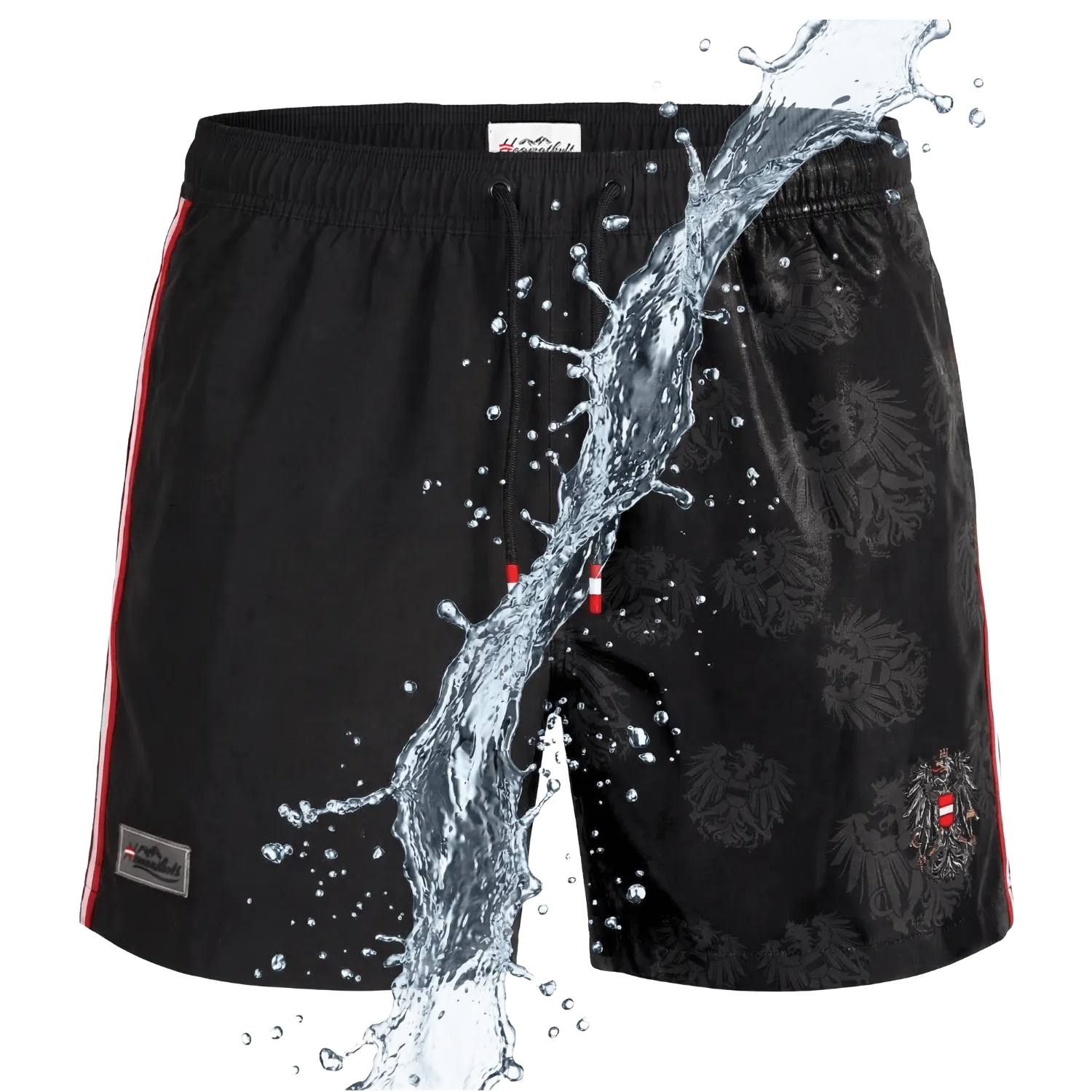 Österreich Adler Magic-Effekt Badehose - Schwarz