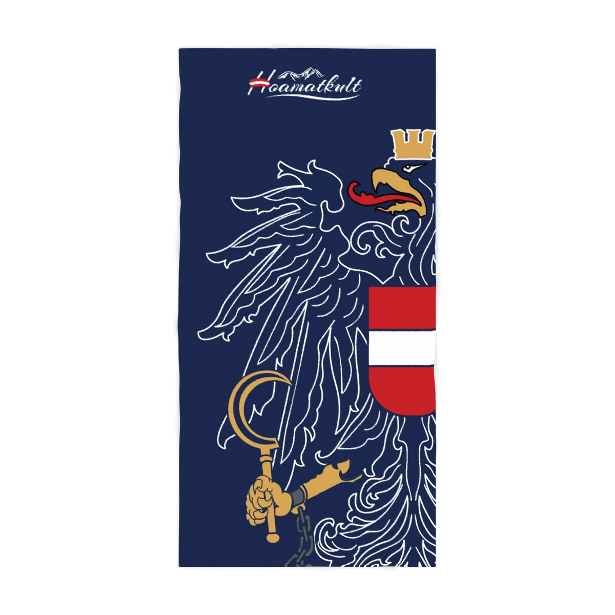 Österreich Adler Badetuch Mikrofaser dunkelblau