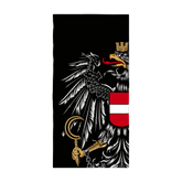 Österreich Adler Badetuch Mikrofaser schwarz