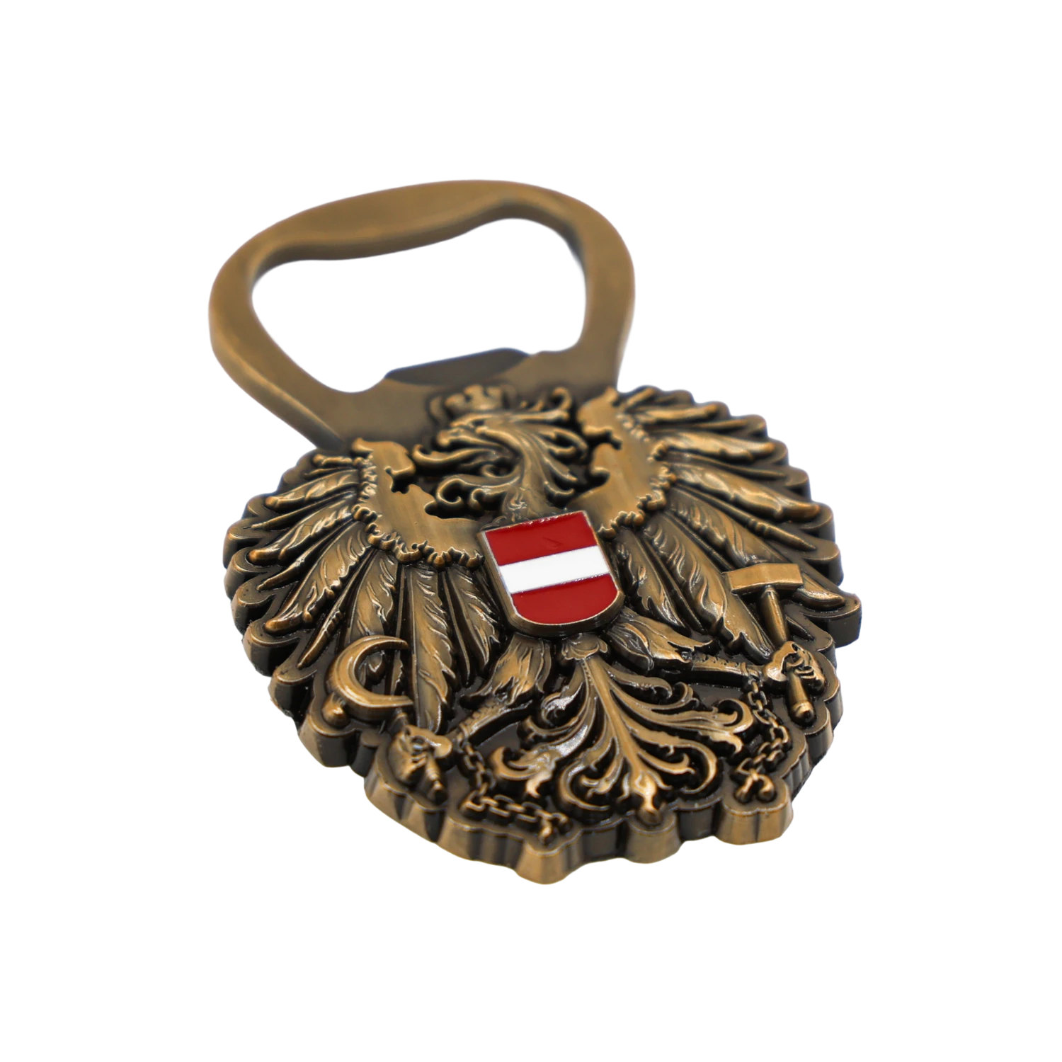 Österreich Adler Bieröffner gold