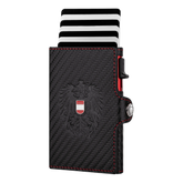 Österreich Adler Carbon Leder Geldtasche #Farbe_Carbon