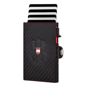 Adler Smart Wallet Bifold mit Karten-Pop-Up Funktion aus Echtleder