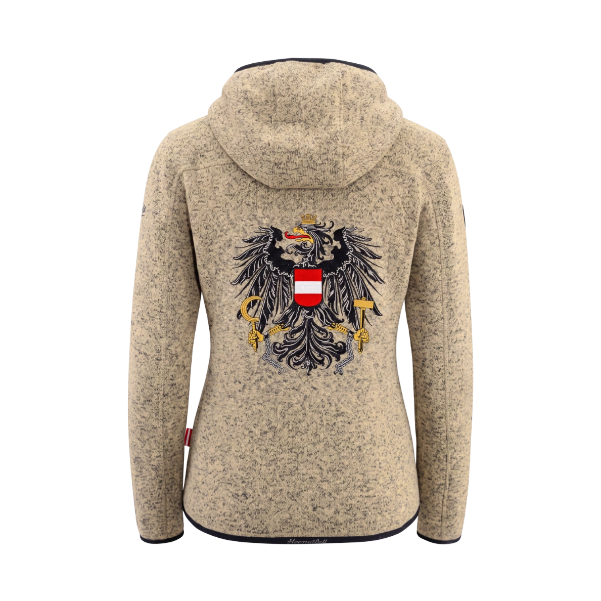 LIMITIERTE Österreich Adler Kultjacke mit Kapuze - Sandbraun