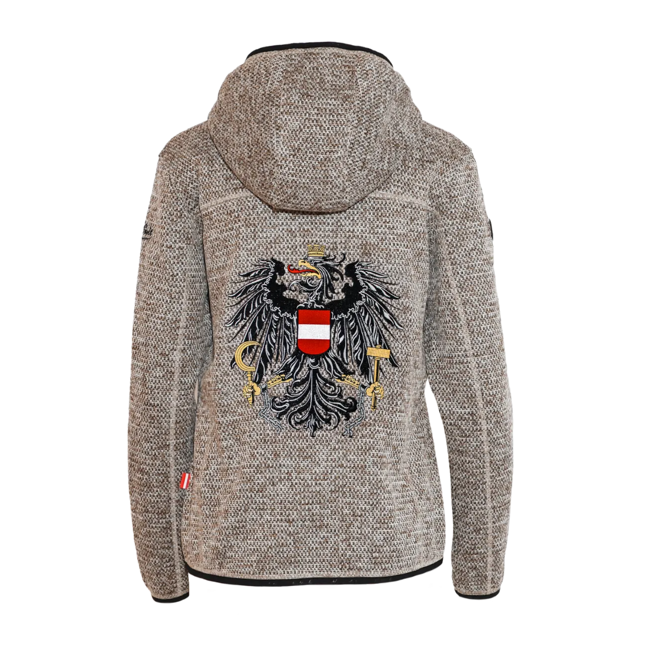 Österreich Kultjacke mit Kapuze - Strickoptik