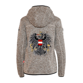 Österreich Kultjacke mit Kapuze - Strickoptik