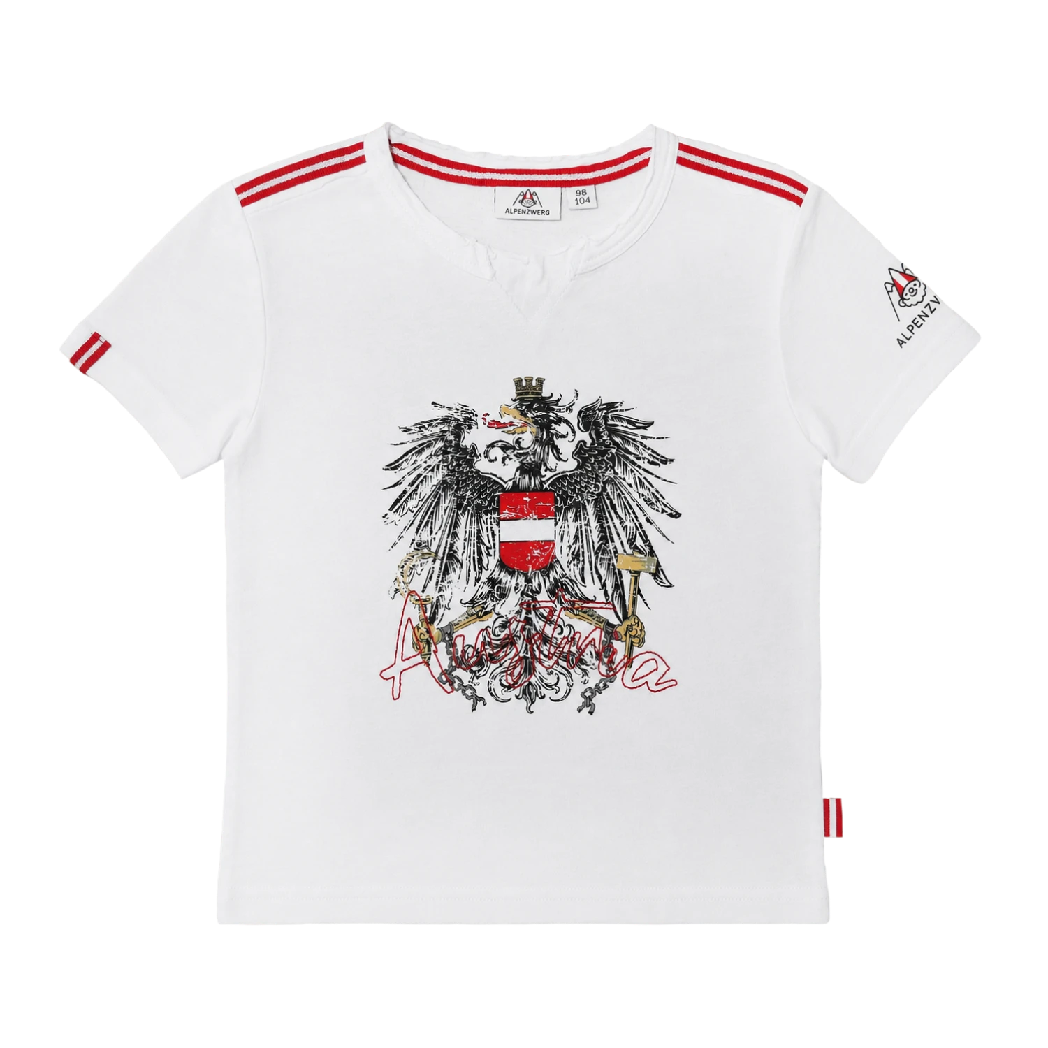 Österreich Adler Kinder T-Shirt - Weiss