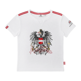 Österreich Adler Flammgarn Kinder T-Shirt #Farbe_Weiß