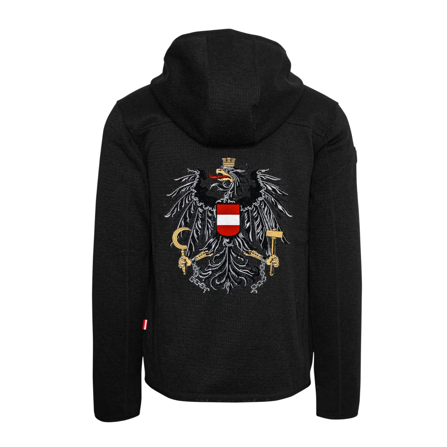 Österreich Kultjacke mit Kapuze - Strickoptik