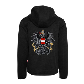 Österreich Kultjacke mit Kapuze - Strickoptik